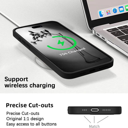 Liquid Silicone Case for iPhone 17 16 15 14 13 12 11 Pro Max 12 Mini iPhone 16 Plus 16e 17 Air Soft Protective Anti-drop Cover