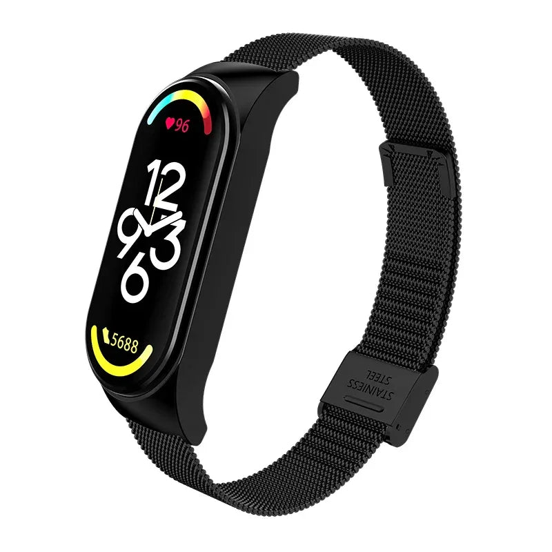 Metal Strap bracelet for Xiaomi mi band 7 6 5 3 4 strap Stainless Steel MiBand 4 Smart Wrist Strap for xiao mi miband 4 3 straps