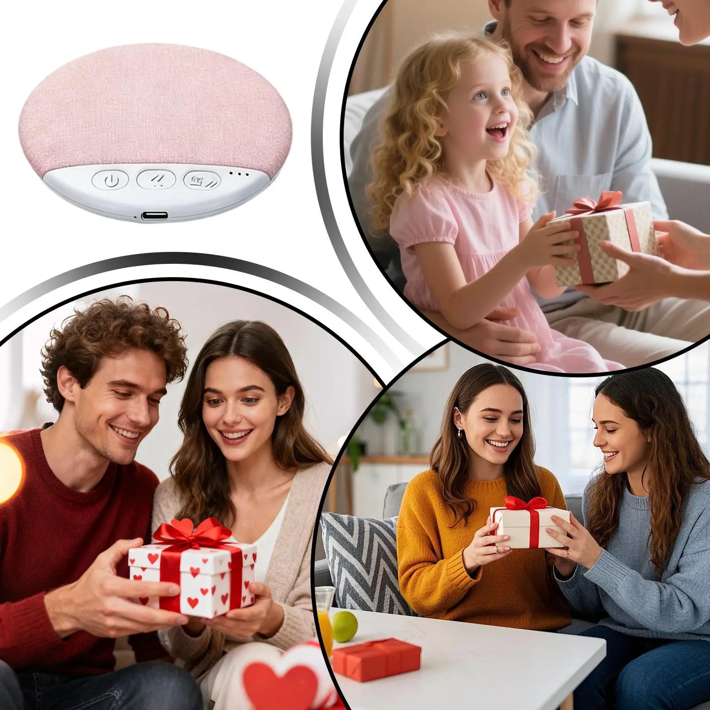 Bedroom Pillow Speaker Blue-tooth5.4 Under Pillow Sound Machine With White Noise Support 30/60/90 Min Timers Stereo Sound