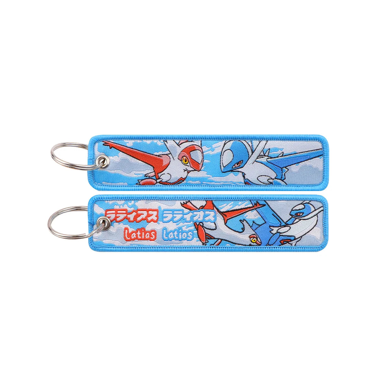 Kawaii Japanese Elf Anime Embroidery Key Fobs Key Tag Motorcycles Cars Backpack Chaveiro Keychain Fashion Keyring Friends Gifts