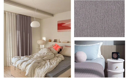 Japanese Nordic Cotton and Linen Curtains for Living Room Bedroom Blackout Curtain Decoration Custom Finished Partition Curtain