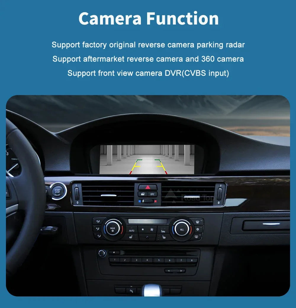 Road Top 8.8'' Wireless Carplay Android Auto Multimedia Display Screen For BMW 3 Series E90 E91 E92 E93 5 Series E60 E61 CCC CIC