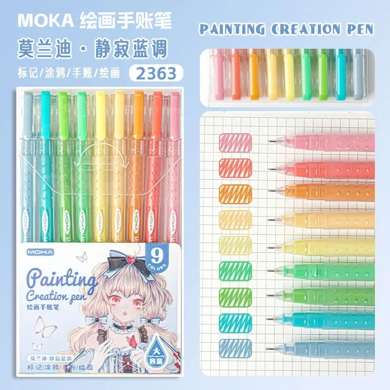 150/6 Colors Acrylic Gel Pen Student Diary Scrapbook Painting DIY Gel Pen Set Color Drawing Doodling Art Markers School Supplies