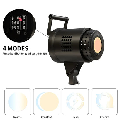 135W Photography LED Video Light  Daylight-Balanced Sun Lamp for Portrait Flash Studio Accessories Youtube Live