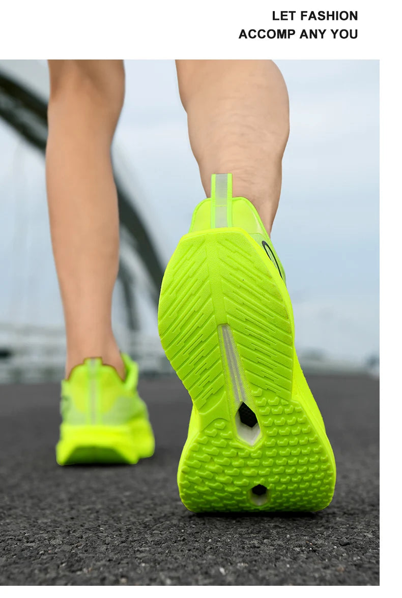 Running Shoes Men Sports Carbon Board Marathon Breathable Light Comfort Women Athletic Sneakers Jogging Tenis Air Cushion 2026