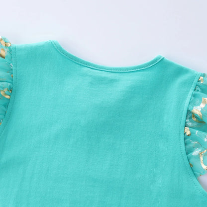 Girls' Unicorn Dress: Children's Spring/Summer New Sleeveless Embroidered Party Dress SH1696
