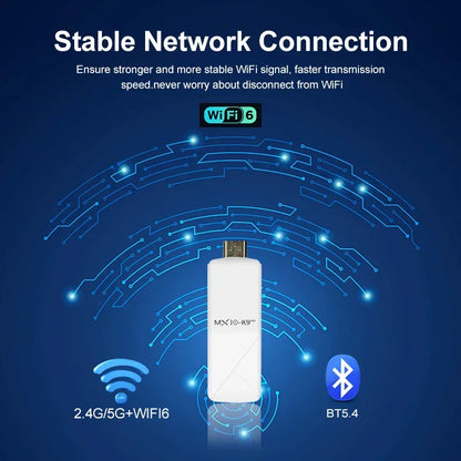 Smart TV Stick MX10 K9PRO Android 13 Dual-Band WiFi2.4G+5G BT5.0 Support Voice Control 2GB+16GB Chromecast TV Stick
