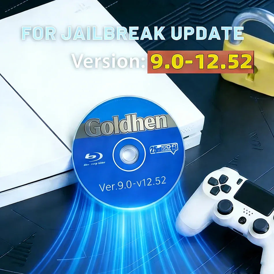 2026 New Ultimate PS4 Jailbreak Gold Disc Bootable Eject Payload for Firmware 9.0-12.52 Homebrew & Backup Games Backup Disc