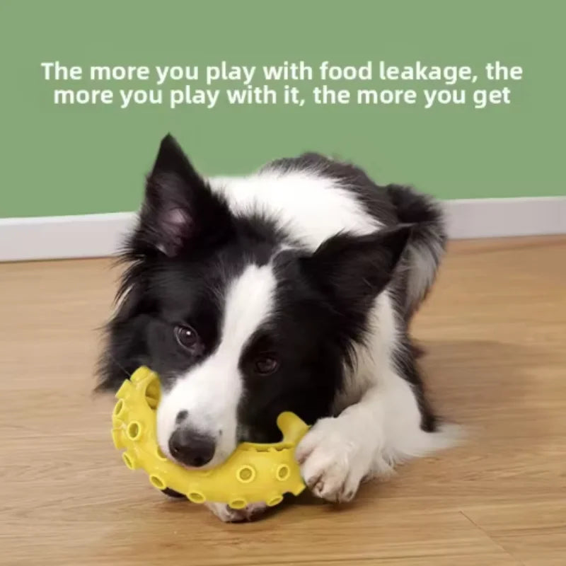 Dog Teething Toy Chew Stick Bite Resistant Fun Leak Proof Food Toy Pet Teether Cleaner Stick