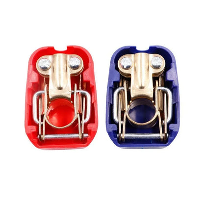 Battery Terminal Connectors 1 Pair Includes Positive and Negative 12V Car Quick-Release Connectors Suitable for Vehicles Boats