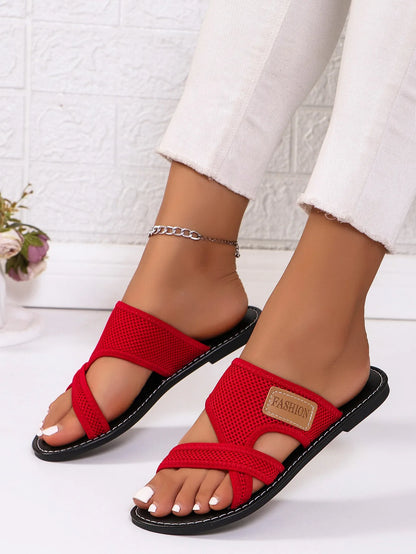 New Women Slippers Flat Sole Casual Soft Big Toe Foot Sandal Shoes Comfortable Beach Lightweight Slippers Women Slides Women