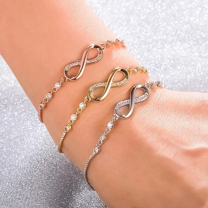 New fine Silver Color pretty Crystal Bracelets for Women Fashion Jewelry Party Wedding Accessories Valentine's Day Gifts