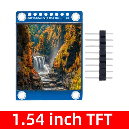 1.54 Inch 1.54" Full Color TFT Display Module HD IPS LCD LED Screen 240x240 SPI Interface ST7789 For Arduino