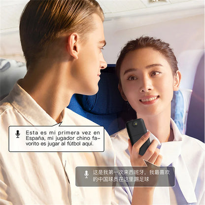 Handheld Language Translator Rechargeable Real Time Interpreter Device Travel Adults Seniors Learning Accessories