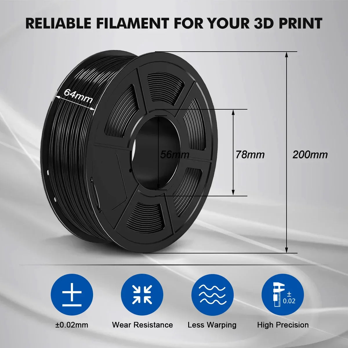 SUNLU PLA Filament 2KG 1KG/ Roll 3D Printer Filament PLA 1.75mm 3d Filament PLA Printing Materials for 3D Printer to 3D Printing