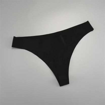 7 PCS/Set Fast Send Seamless Thong Women G String Sexy Ice Silk Panty Female Underwear Fitness Panties Plus Size