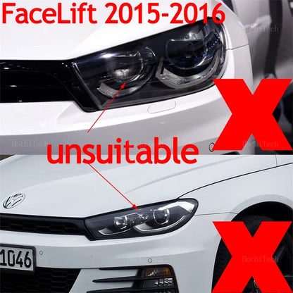 Head Lights Cover For Volkswagen VW Scirocco pre-facelift 08-14 Transparent Housing Front Headlights Lens Shell Glass Lampcover