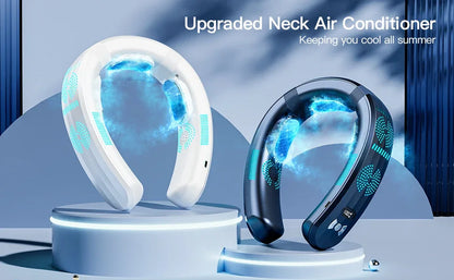 New Hanging Neck Fan Wearable Air Conditioner USB Rechargeable Portable 3 Refrigeration Mute 6000mAh Outdoor Summer Cooler Fans