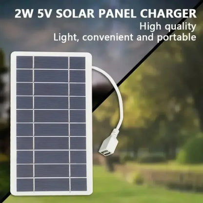 Portable USB Safe Stable Charger Solar Panel Charger, Compatible with Phones, Fans, Flashlights for Outdoor Travel Camping