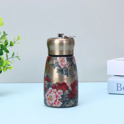 Stainless Steel Insulated Cup 300ml Portable Water Bottle Durable Leak Proof Slim Insulated Thermal Water Bottle Sports