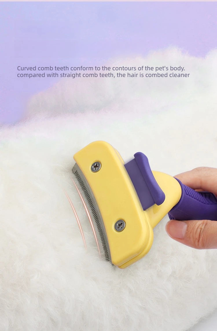 Pet Brush, Grooming Tool, Deshedding Comb, Teddy and Golden Retriever Hair Removal Brush, Pet Cleaning Supplies, Dog Brush