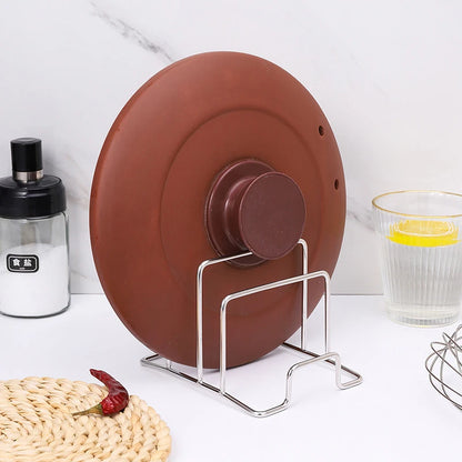 1PC Rack Shelf Stand Multi Layer Space Saving Rustproof Cutting Board Practical Kitchen Organizer Pot Lid Holder Iron Art Home
