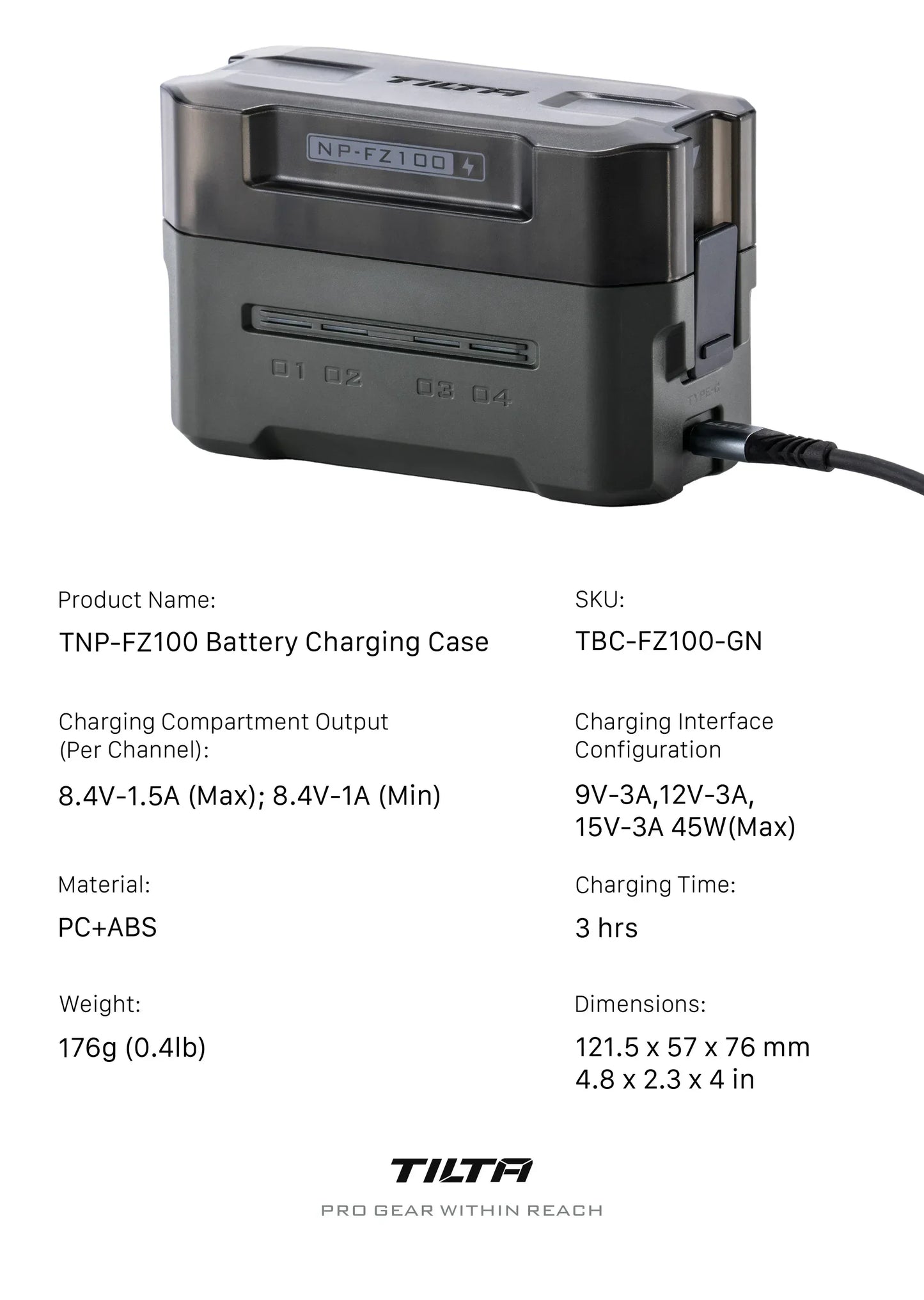 TILTA NP-FZ100 Battery for Sony Camera Battery Portable Charging Station Rechargeable Batteries Battery NP-FZ100/NP-FW50