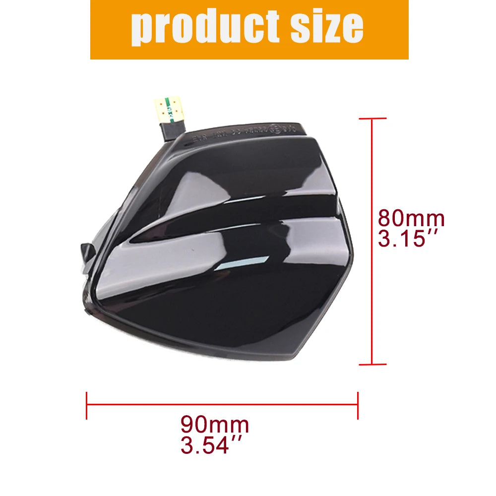 Car Dynamic Turn Signal Light For Ford S-Max 07-14 Kuga C394 08-12 C-Max 11-19 LED Mirror Repeater Sequential Indicator Blinker
