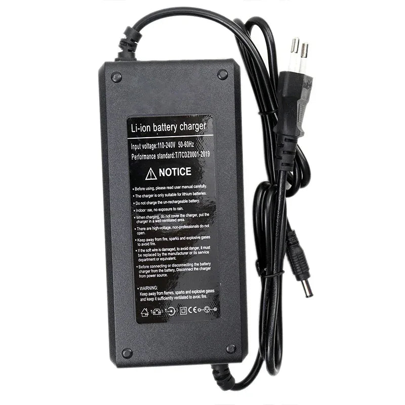 36V 48V 60V 72V Charger 2A 3A 5A 10S 13S 16S 20S Li-ion Battery Pack 42V 54.6V 67.2V 84V Ebike Intelligent Fast Charging EU Plug