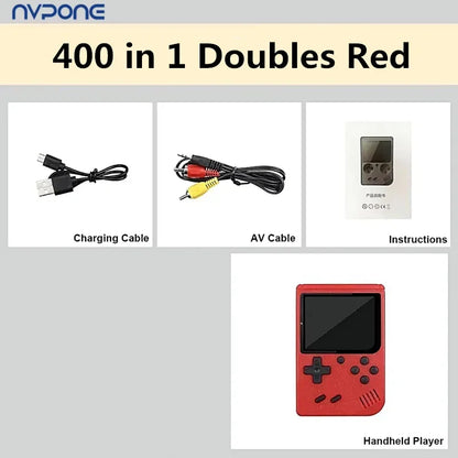 Built-in 400 FC Games with Portable Case 3.0 Inch LCD Screen Video Game Player Kids Boys Gift for Retro Handheld Game Console
