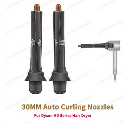 For Dyson Supersonic Hair Dryer Accessories Auto Curling Nozzles 20/30/40mm Cruling Wand For Dyson HD Series Hair Dryer Diffuser