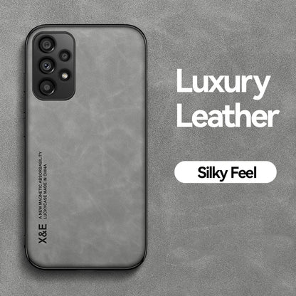 Hidden Iron Plate Magnetic Frosted Leather Phone Case For Xiaomi 17 Pro Max 15T 15 14 14T 13 13T 12 12T 11 11T Pro Back Cover