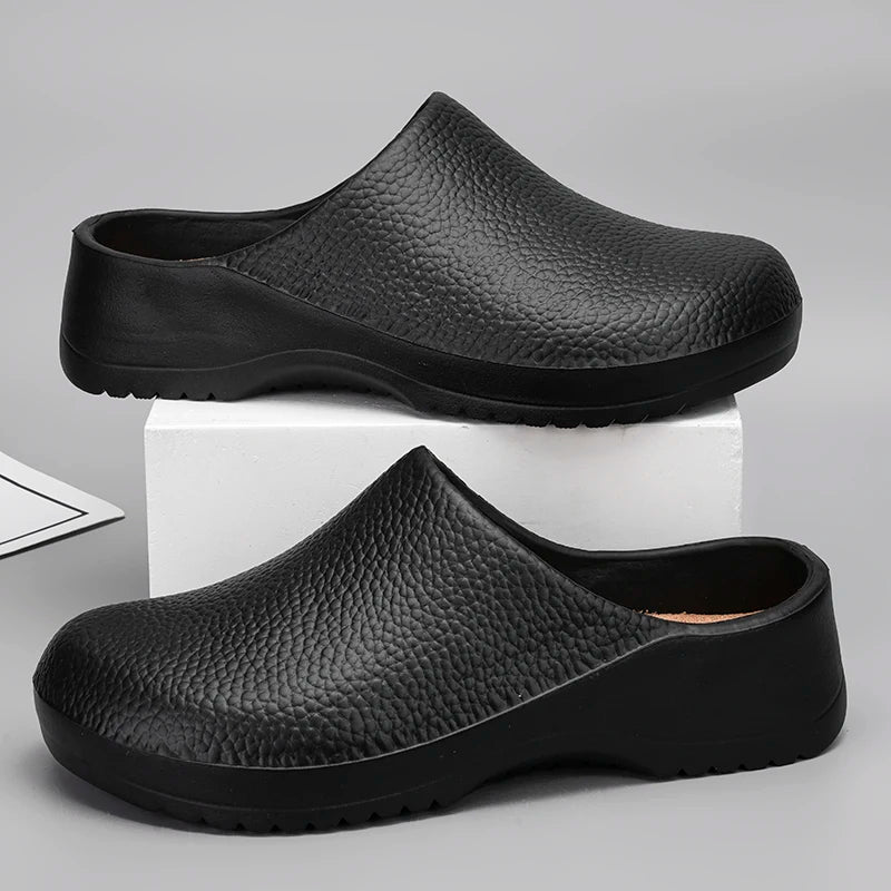 Men Chef Shoe Slippers Couples Garden Clogs Women Water Proof Cozy Sandals For Pet Workers Outdoor Fishing Shoes Doctor Shoes