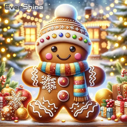 Evershine Diamond Painting Snowman DIY Picture Of Rhinestones Landscape Winter Diamond Mosaic Winter Craft Kit Christmas Gifts