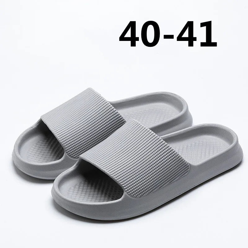 Youpin Thick Platform Women Bathroom Home Slippers Cloud Slippers Soft Sole EVA Indoor Slides Sandals Summer Non-slip Mi