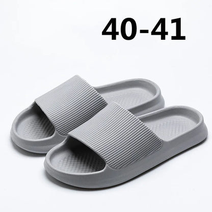 Youpin Thick Platform Women Bathroom Home Slippers Cloud Slippers Soft Sole EVA Indoor Slides Sandals Summer Non-slip Mi