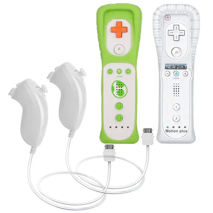 a Whole Set Remote Controller with Nunchuck Controller for  Wii Games Control for Wii Console Wireless Gamepad with Motion Plus