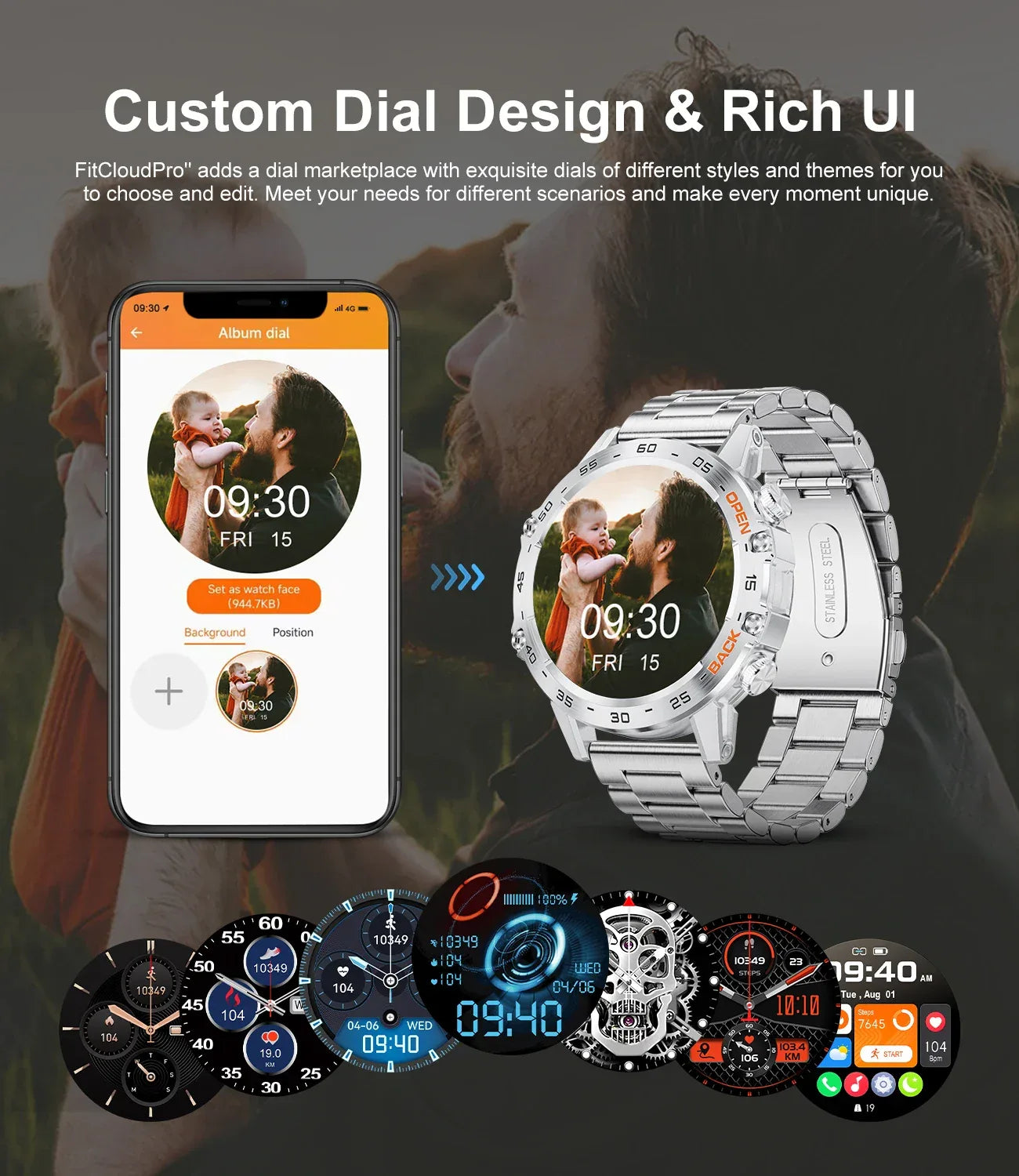 LIGE 2025 ECG+PPG Smart Watch Men 466*466 AMOLED Screen Heart Rate Blood Pressure Body Fat Monitor Bluetooth Call NFC Smartwatch