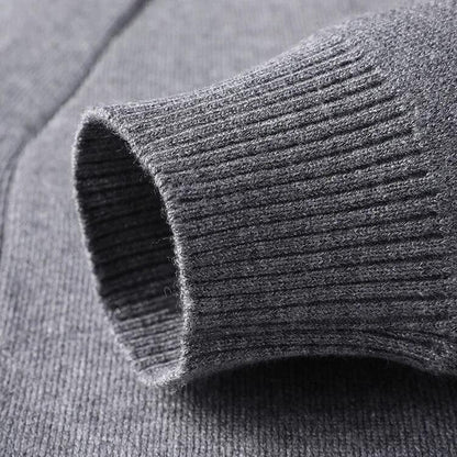 Men's  Autumn and Winter Casual Design Cardigan Thick Long Sleeved Button Up Jacket Cardigan Sweater