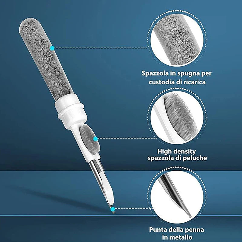 Headphone Cleaning Pens Bluetooth Earphone Cleaning Tools Multifunctional Phone PC Screen Keyboard Integrated Cleaning Brush Kit