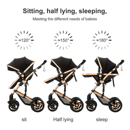 Baby Stroller 3 in 1 stroller lightweight strollers  Baby Carriage mutifunction strollers Baby newborn stroller mother kids