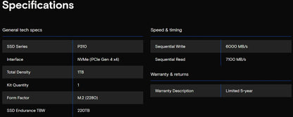 Crucial P3 Plus 1TB 2TB PCIe Gen4 NVMe M.2 SSD Internal Hard Drive(OEM Package)&Crucial NVME 2280 P310 1TB  SSD&Crucial T500 1TB