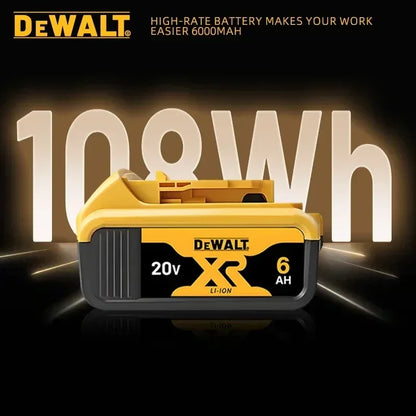 Original Dewalt 20V Battery, dewalt 2AH 3 5AH/6AH Rechargeable Lithium-Ion Battery, Dewalt DCB206 Power Tool Replacement Battery