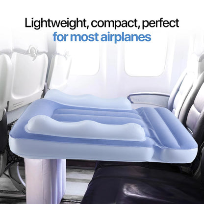 Inflatable Toddler Airplane Bed - Inflatable Kids Air Plane Bed Airplane Seat Extender for Toddlers Flight Sleep