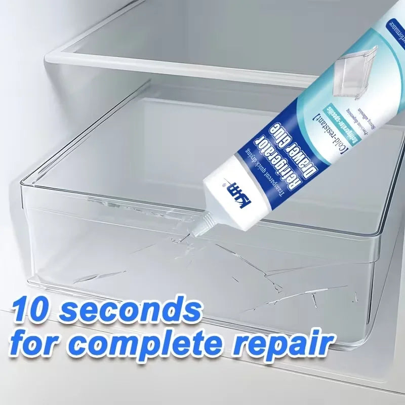 25ML Low Temp Cold Resistant Refrigerator Repair Glue Waterproof Strong Adhesive Quick Dry Fridge Drawer Door Seal Plastic Glass