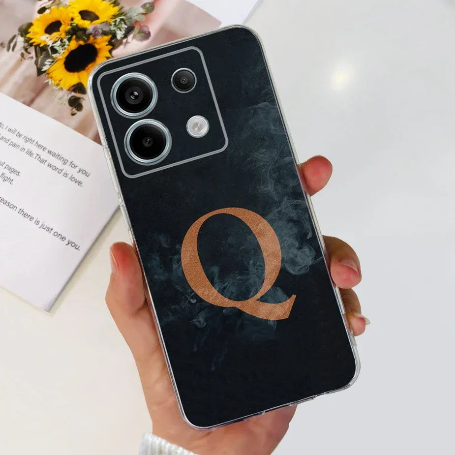 For Xiaomi Poco X6 Pro Case New Letters Cover Clear Silicone Phone Case For Xiaomi Poco X6 PocoX6 Pro 5G Soft Cover Fundas Coque
