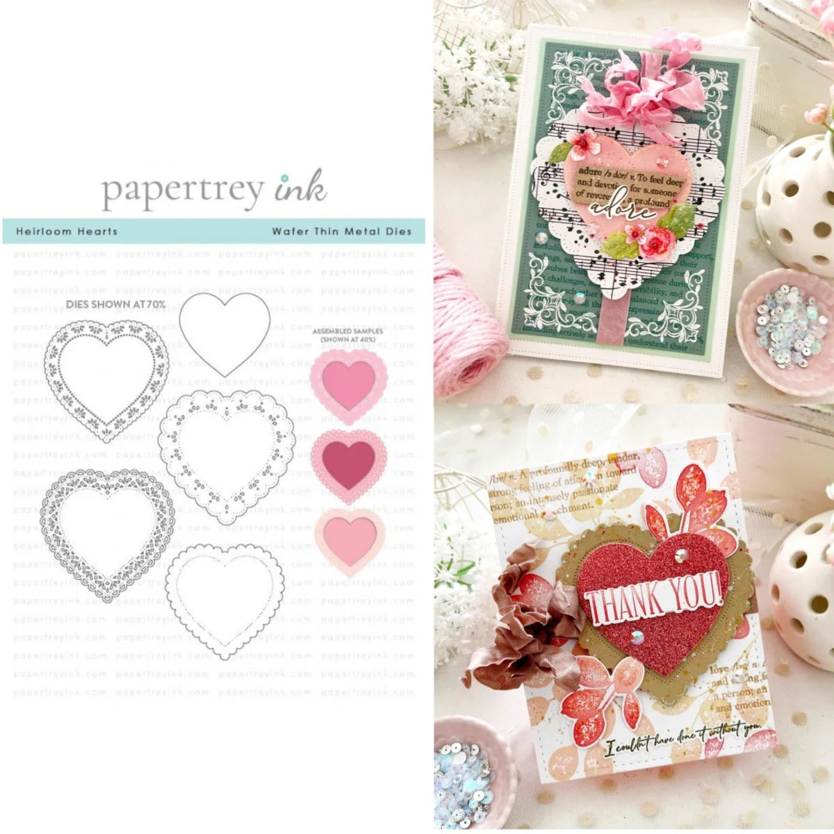 Valentine's Day Love Heart Bouquet Metal Cutting Dies Clear Stamps Breath Stencil Hot Foil DIY Making Card Scrapbook Embossed Te