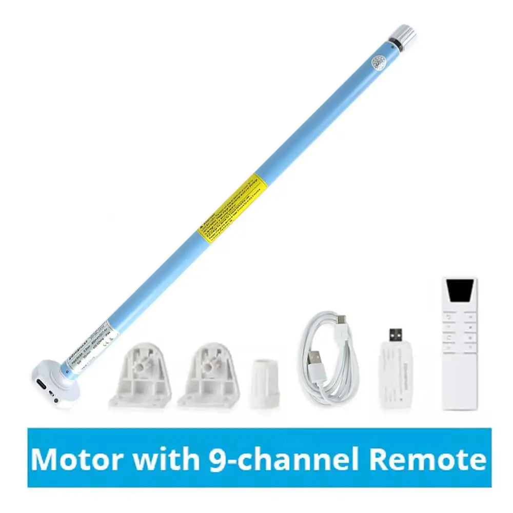 Zemismart WiFi Electric Roller Shade Motor for 17mm 25mm 28mm Tube Built-in Battery Work with Tuya Alexa Google Home Alice Voice