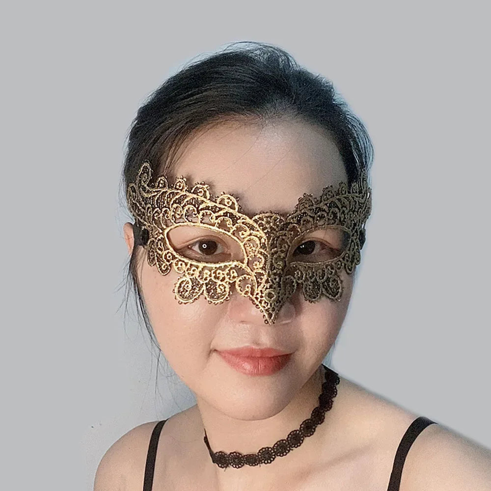 Halloween Mask Sexy Lace Velvet Material Mask Party Prom Costume Masquerade Mask Unisex Halloween Gifts Black Eye Mask Cosplay