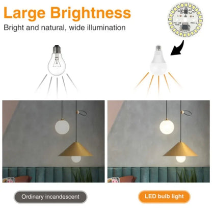 LED Bulb Patch Lamp SMD Plate Circular Module Light Source Plate For Bulb Light AC 220V Led Chip Spotlight Downlight LED Lamp